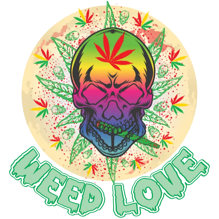 Weed Love Skull