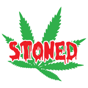 Stoned Weed Leaf Design