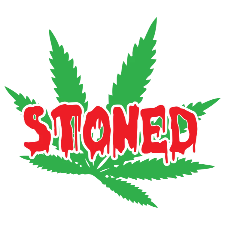 Stoned Weed Leaf Design