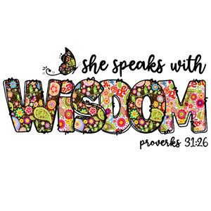 She Speaks with Wisdom