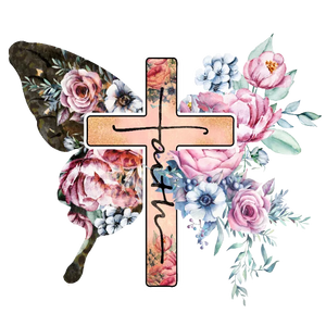 Butterfly Wings Cross of Christ - Faith is Hope