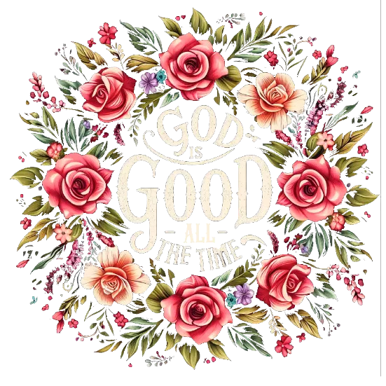 God is Good All the Time Graphic DTF Transfer