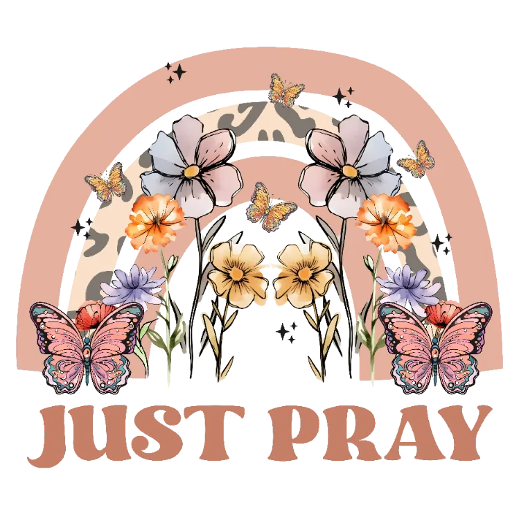 Praying Butterfly Rainbow Garden
