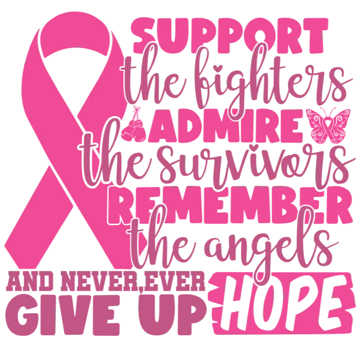 Supporting the Fighters, Admiring the Survivors, Remembering the Angels, and Never Giving Up Hope