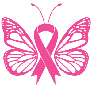 Hope for a Cure Pink Ribbon Butterfly