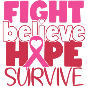 Fight for Hope and Survival in Pink Ribbon Design