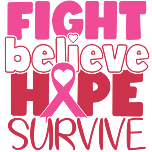Fight for Hope and Survival in Pink Ribbon Design
