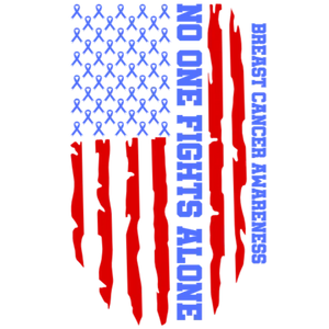 Breast Cancer Awareness American Flag Design