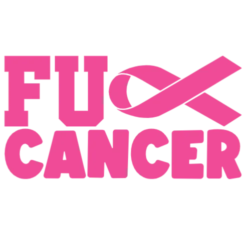 Fuck Cancer Slogan Graphic