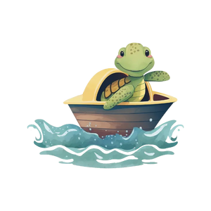 Turtle in a Boat