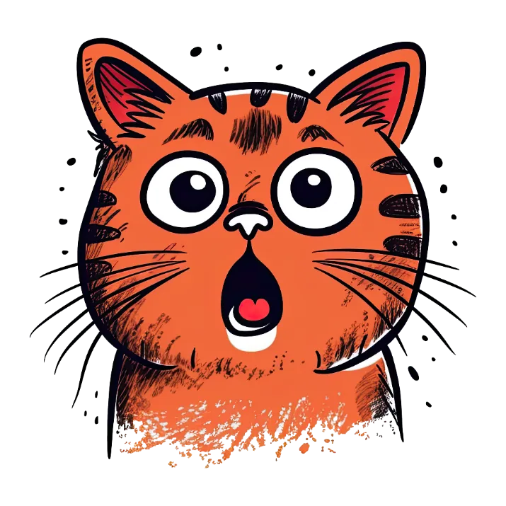 Cat Lover's Delight: A Heartwarming Cartoon Cat Embracing Love and Joy