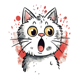 Cat's Surprised Face
