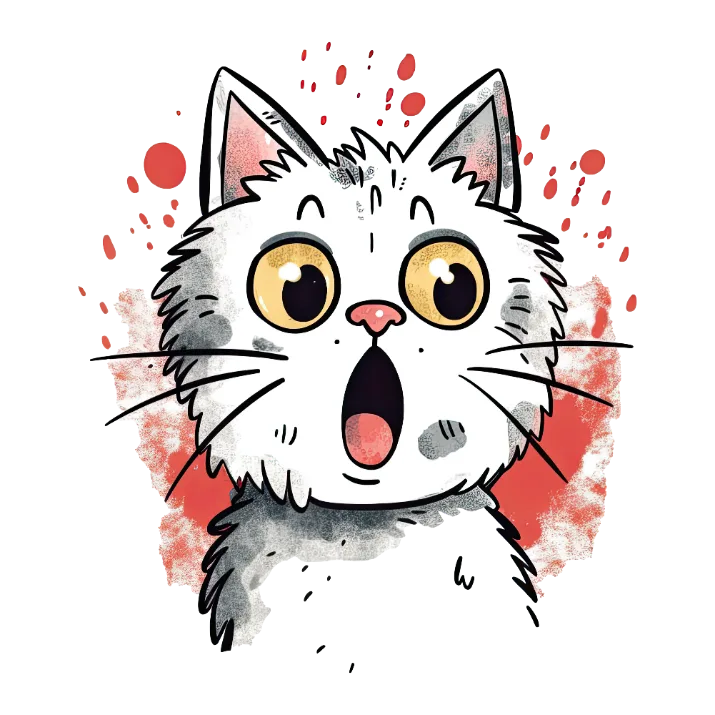 Cat's Surprised Face