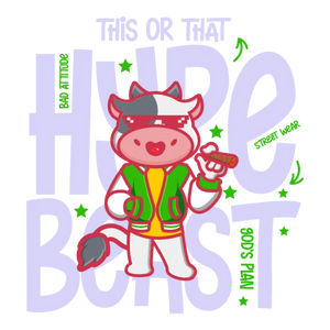 Huge Beast Cow DTF Transfer
