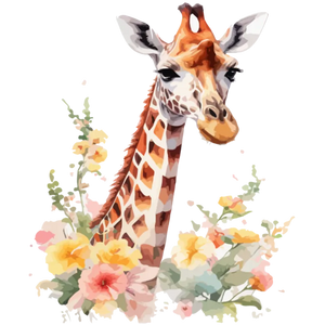 Giraffe in a Garden