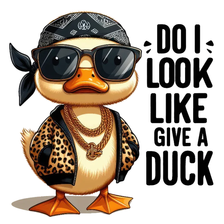 Do I Look Like I Give a Duck?