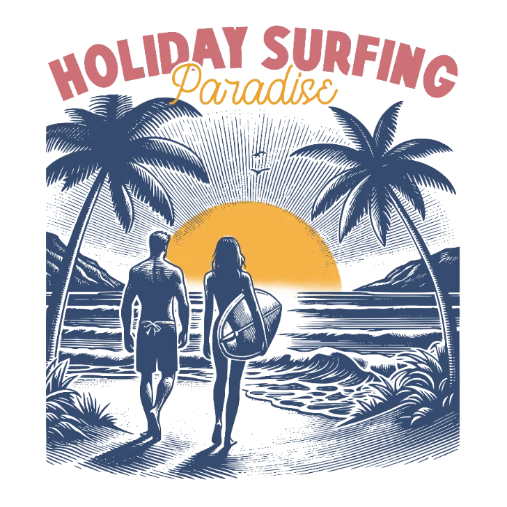 Holiday Surfing Paradise Tee