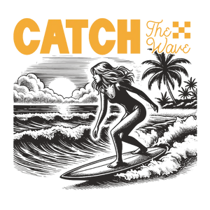 Catch The Wave Surfing T-Shirt