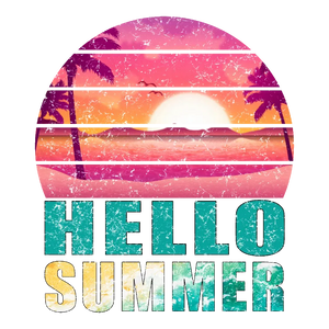 Hello Summer Sunset Scene
