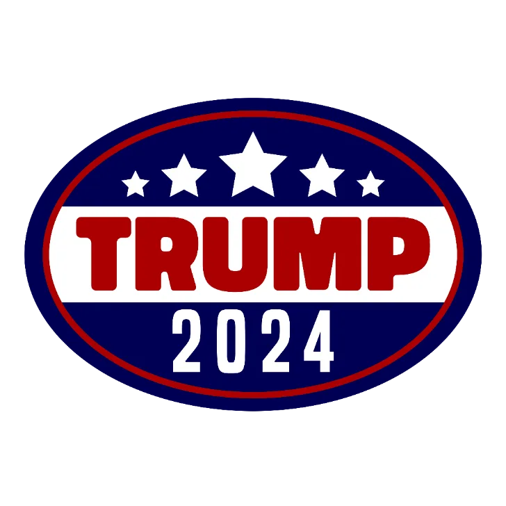 Trump 2024 Oval Sticker