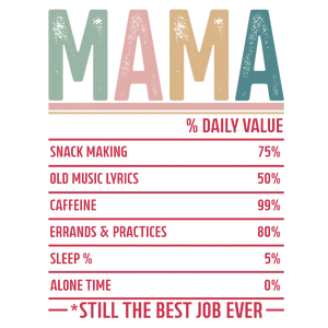 Mama's Life: A Humorous Breakdown of Her Daily Activities