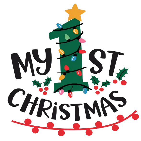 My First Christmas - Festive Tree Design