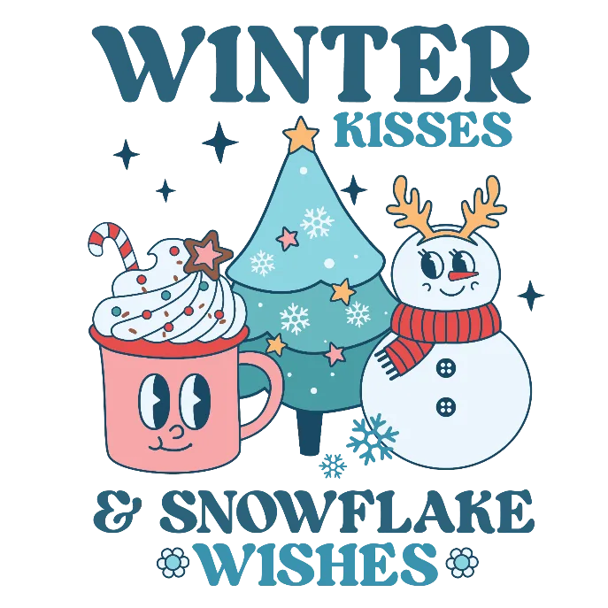 Winter Kisses And Snowflake Wishes