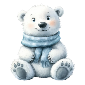 Cozy Winter Frosty Christmas (Bear)