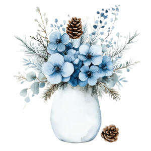 Cozy Winter Frosty Christmas (Flowers)