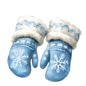 Cozy Winter Frosty Christmas (Gloves)