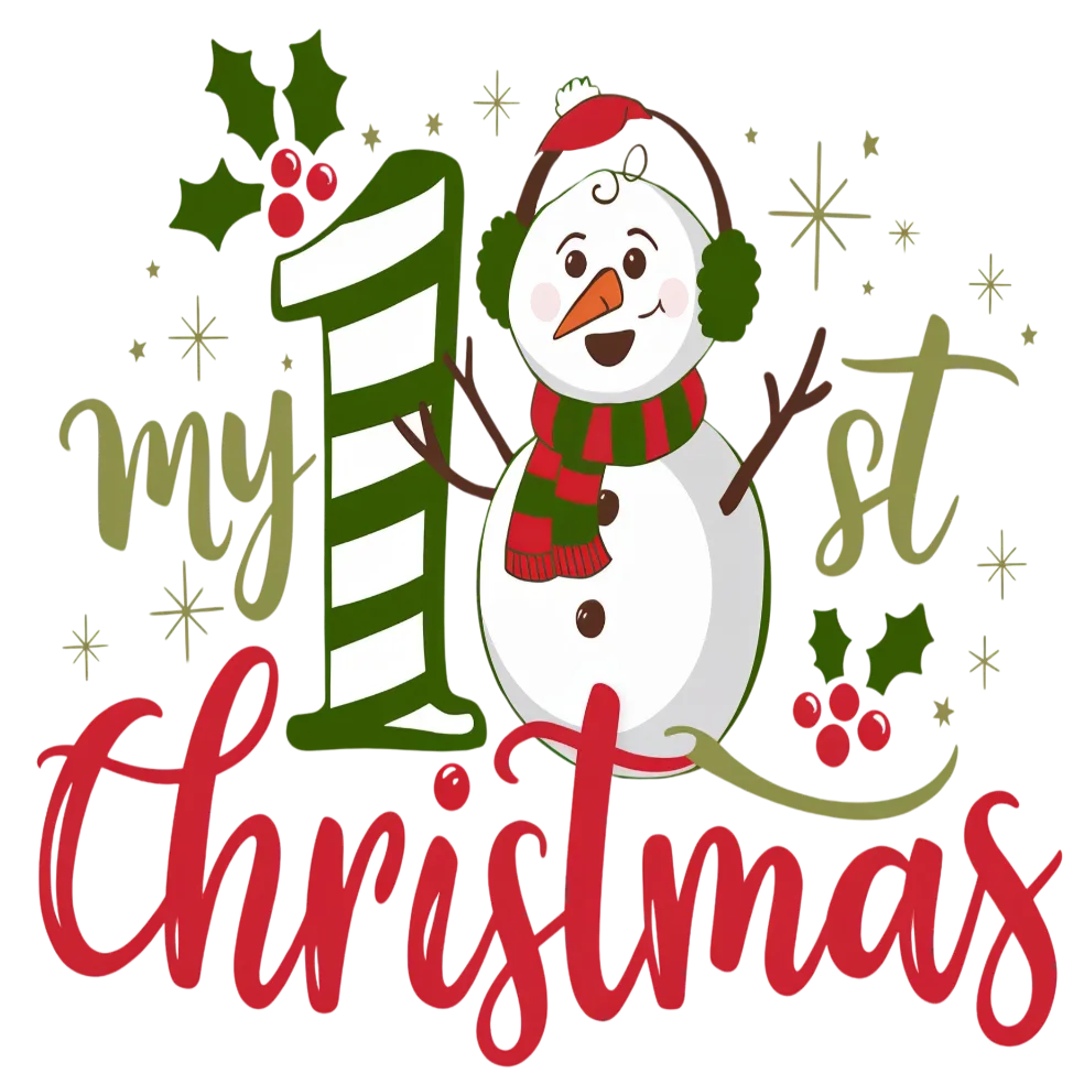 My 1st christmas - Cute snowman themed