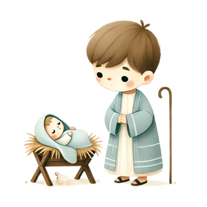 Cute Baby Christmas(Father Pray For Baby)