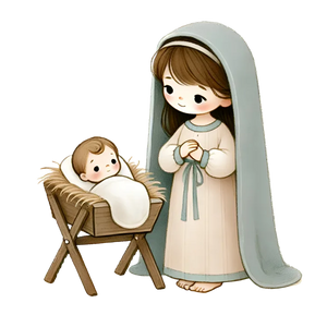 Cute Baby Christmas(Mother Pray For Baby)