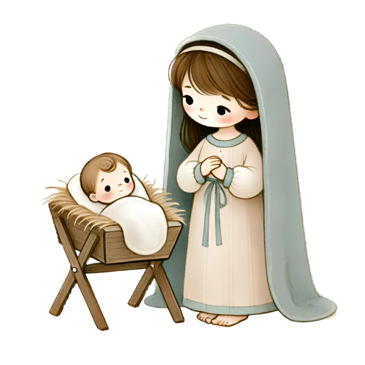 Cute Baby Christmas(Mother Pray For Baby)