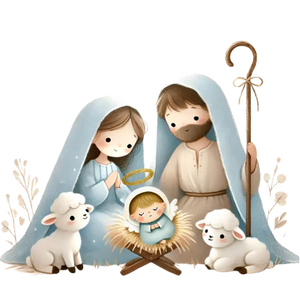 Cute Baby Christmas(Parents praying )