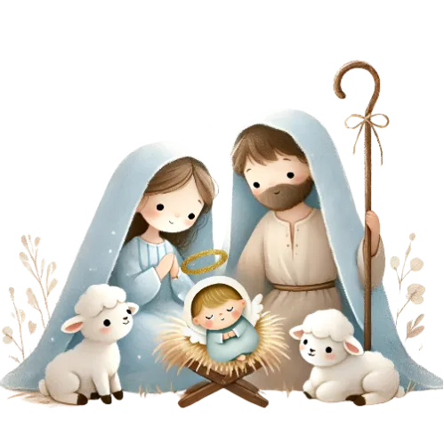 Cute Baby Christmas(Parents praying )
