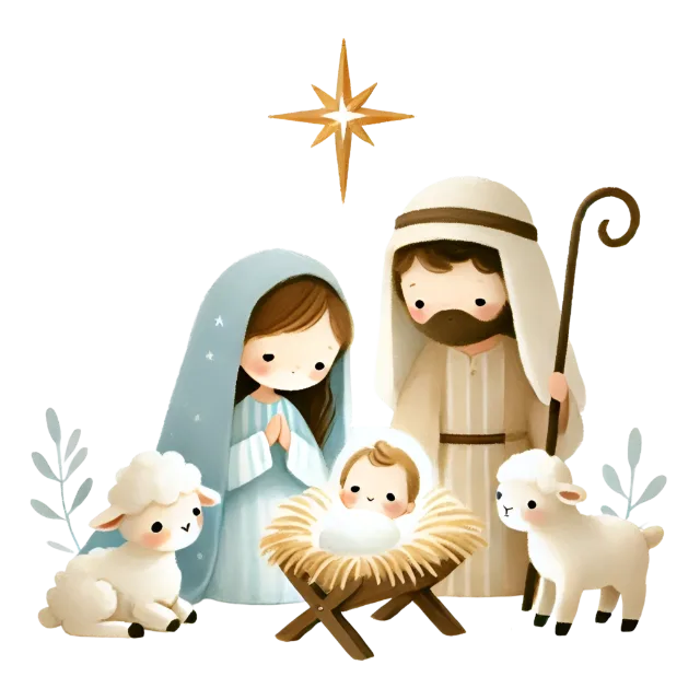 Cute Baby Christmas(Parents are Celebrating happiness)