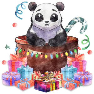 Christmas Panda