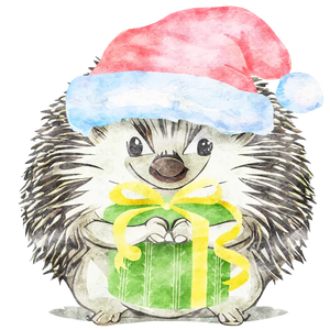 Festive Hedgehog Cheer