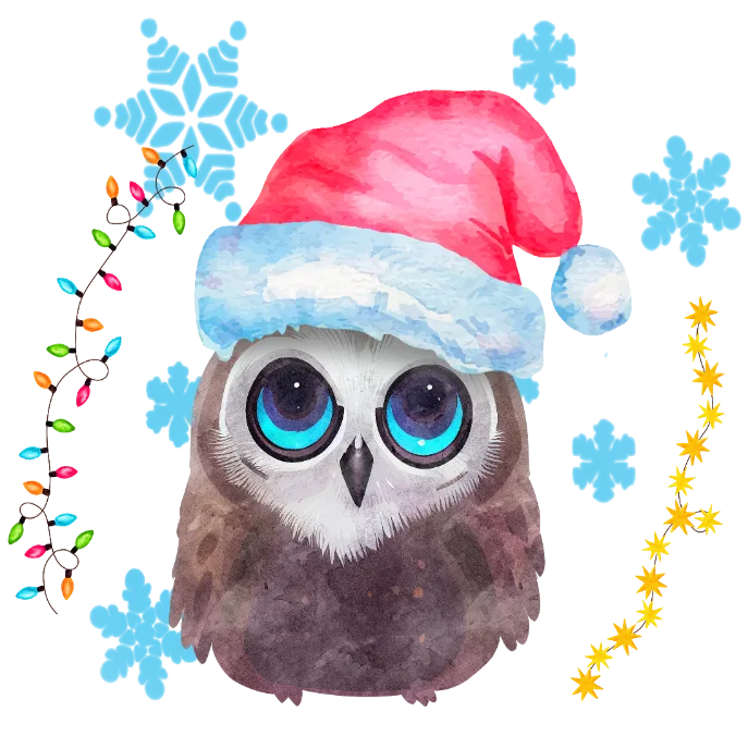 cute Christmas Owl