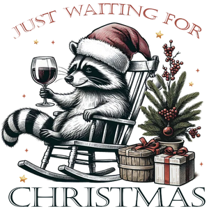 Raccoon Just Waiting For Christmas