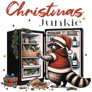 Christmas Junkie Raccoon