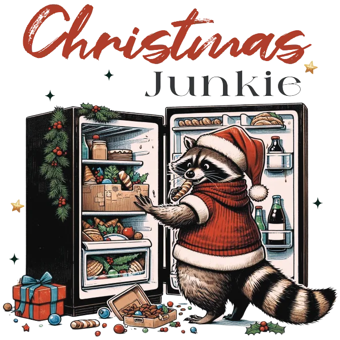 Christmas Junkie Raccoon
