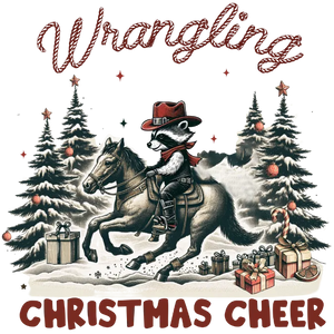 Wrangling Raccoon Christmas Cheer