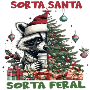 Sorta Santa, Sorta Feral Raccoon