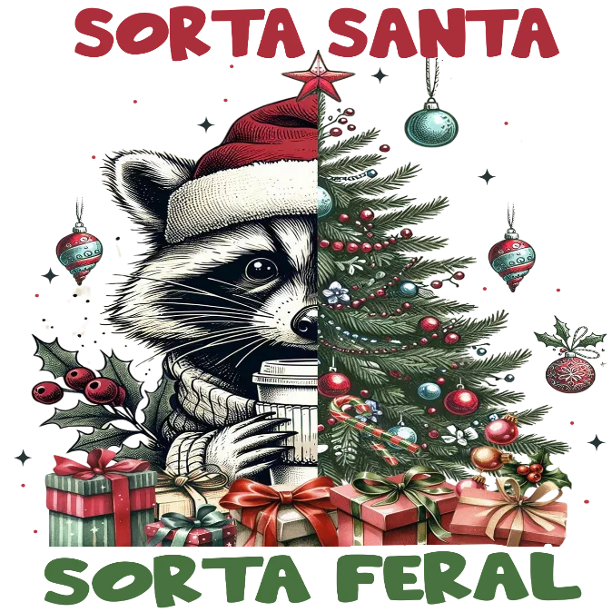 Sorta Santa, Sorta Feral Raccoon
