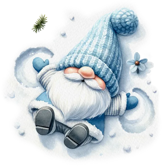 Blue Gnome Snowy Adventures