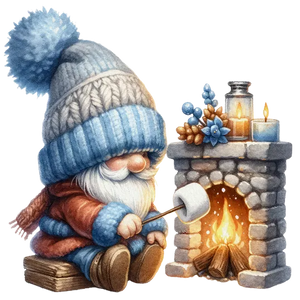 Cozy Blue Gnome