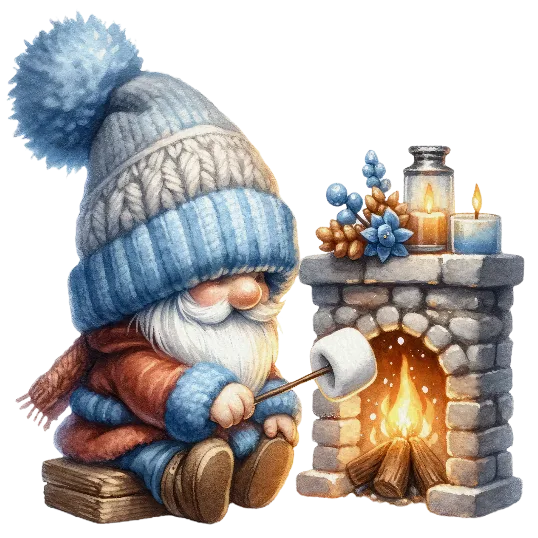 Cozy Blue Gnome