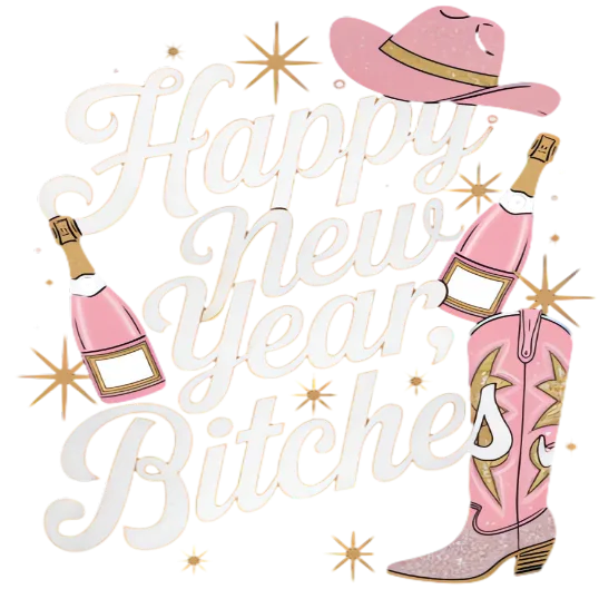 Happy New Year, Bitches Pink Aesthetic